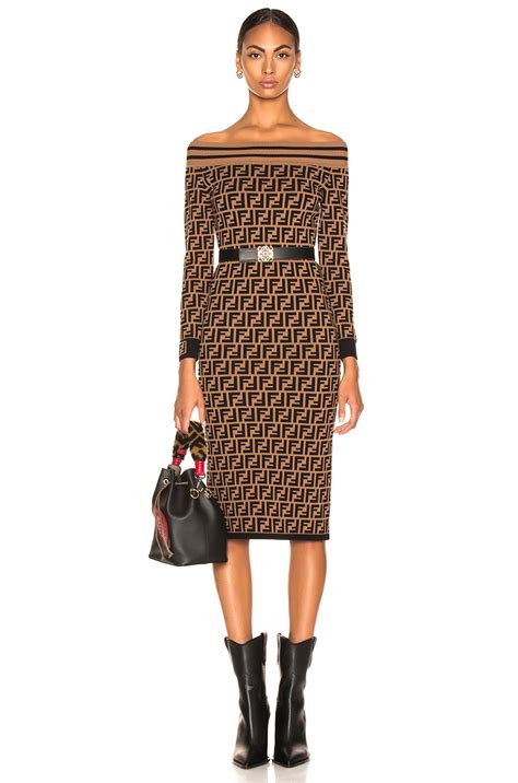 fendi dress one shoulder|designer fendi dresses.